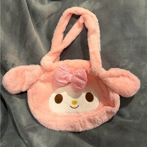 🩷MYSTERY SANRIO BUNDLE & My Melody Plush Zippered Head Shaped Tote Bag Purse